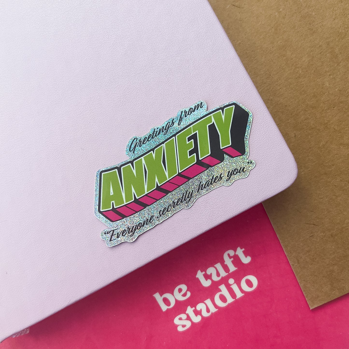 Greetings from Anxiety Sticker