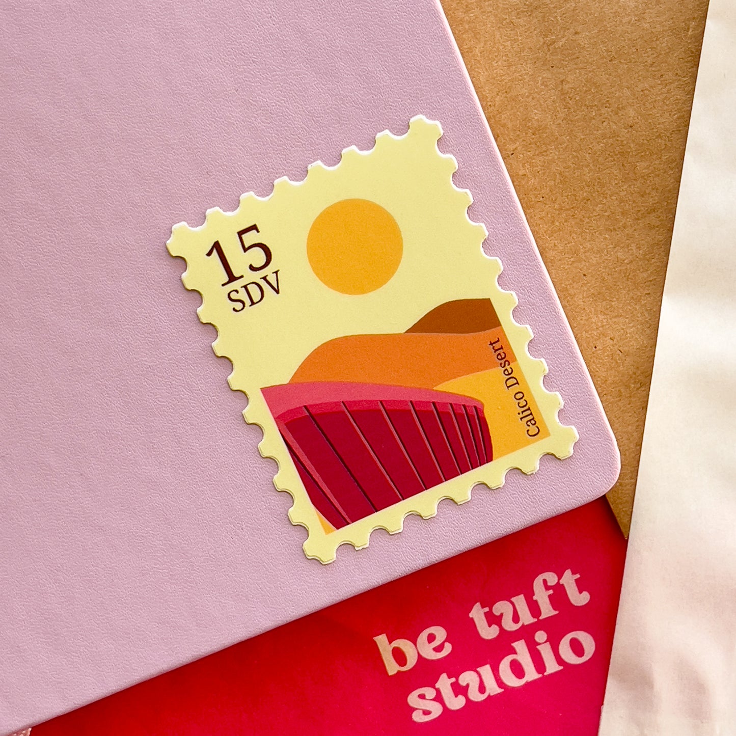 Calico Desert Stamp Sticker